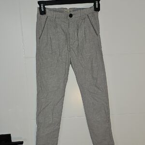 Zara Kids Gray Linen Pants Boys Sz 7